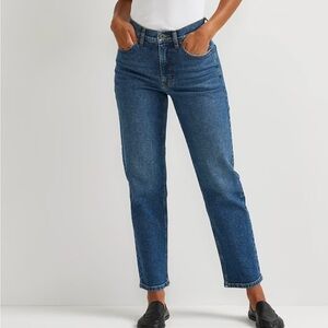 Vintage Eddie Bauer Women's High Waisted Straight Leg Blue Jeans